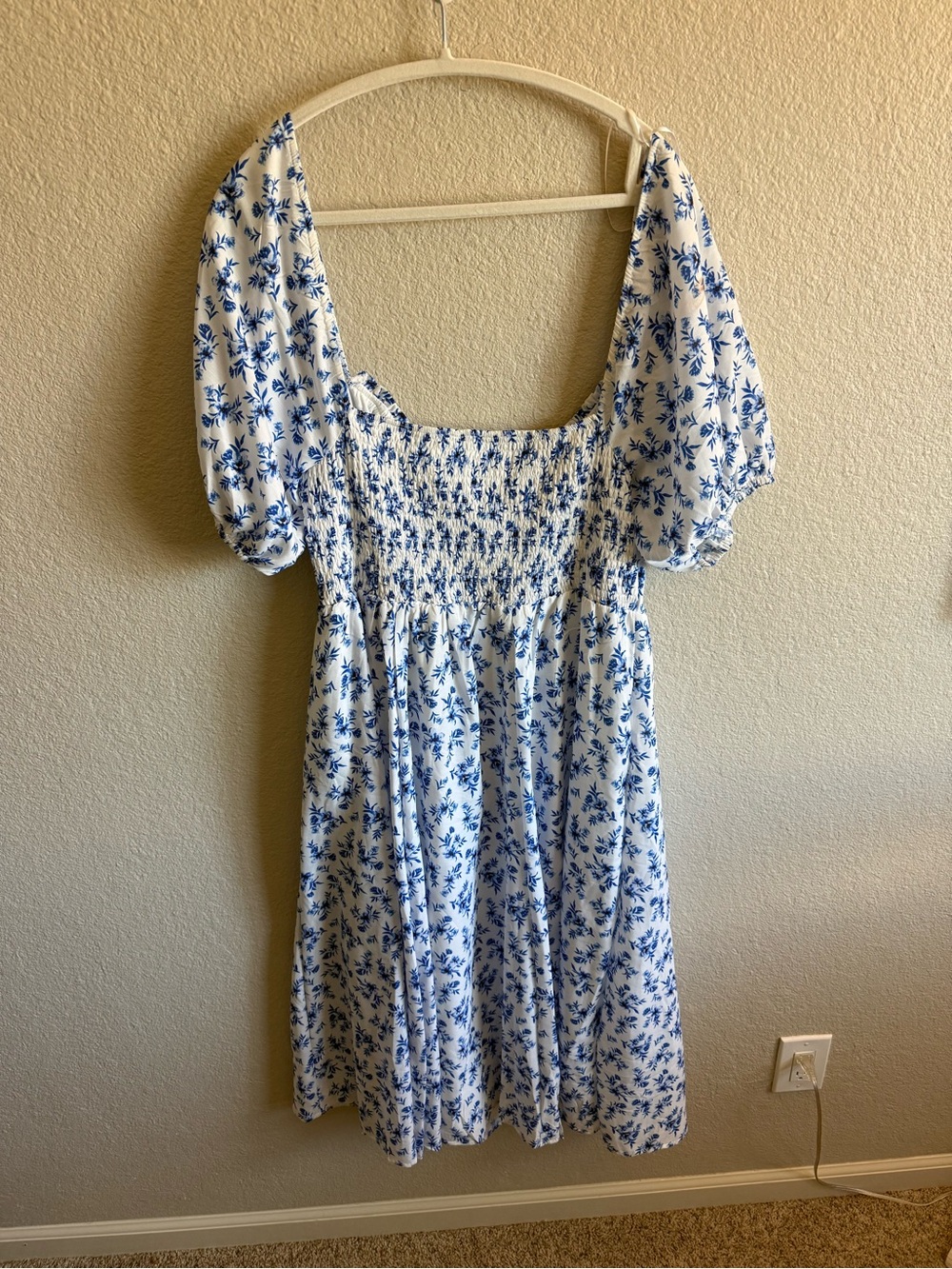 NWT Baltic Born Smocked Floral Puff-Sleeve Midi Dress Euro Summer Size XL - Picture 6 of 7